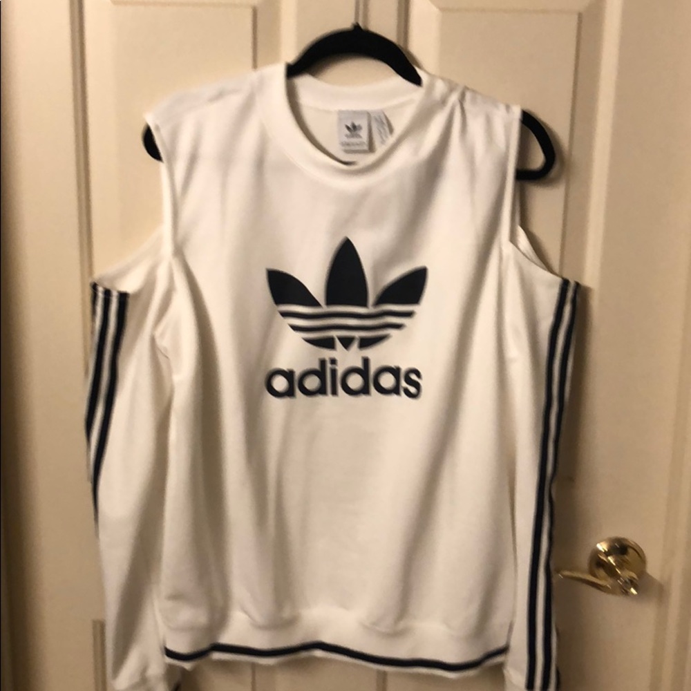 Adidas cold shoulder sweatshirt